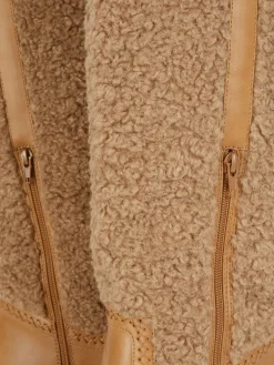 Discount Primark Bottes Montantes Effet Mouton Retourné Rita Ora Beige