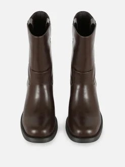 Primark Bottines à Enfiler Avec Talon épais Rita Ora Chocolat