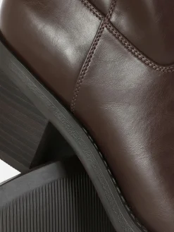 Primark Bottines à Enfiler Avec Talon épais Rita Ora Chocolat