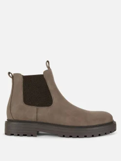 Sale Primark Bottines Chelsea à Semelle épaisse Marron