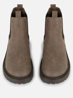 Sale Primark Bottines Chelsea à Semelle épaisse Marron