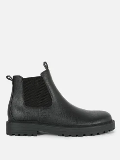Primark Bottines Chelsea En Simili Cuir Noir