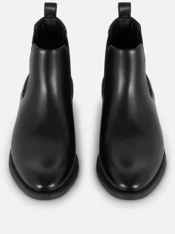 Outlet Primark Bottines Chelsea En Simili Cuir Noir