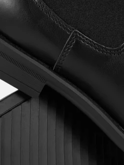 Outlet Primark Bottines Chelsea En Simili Cuir Noir