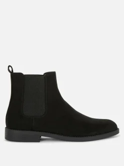 Online Primark Bottines Chelsea En Suédine Noir