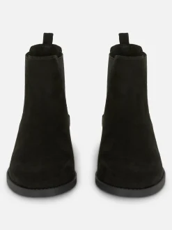 Online Primark Bottines Chelsea En Suédine Noir