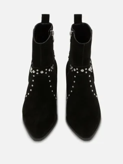 Clearance Primark Bottines Cloutées En Suédine Rita Ora Noir