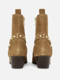 Discount Primark Bottines Cloutées En Suédine Rita Ora Beige