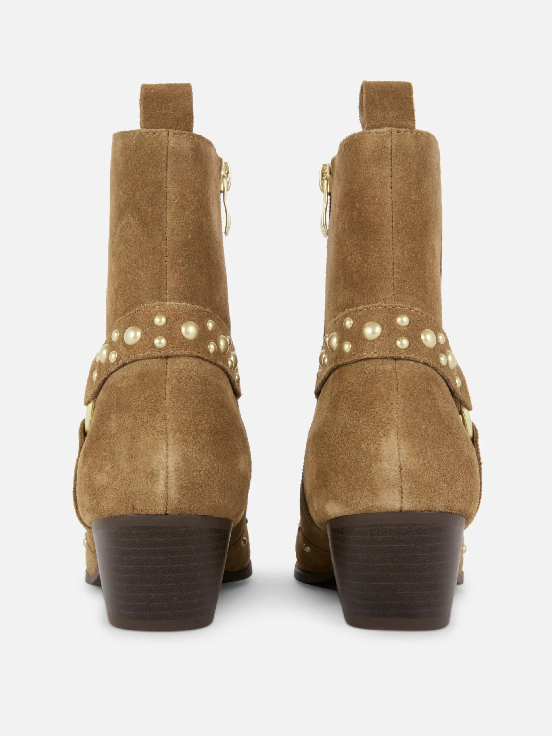 Discount Primark Bottines Cloutées En Suédine Rita Ora Beige