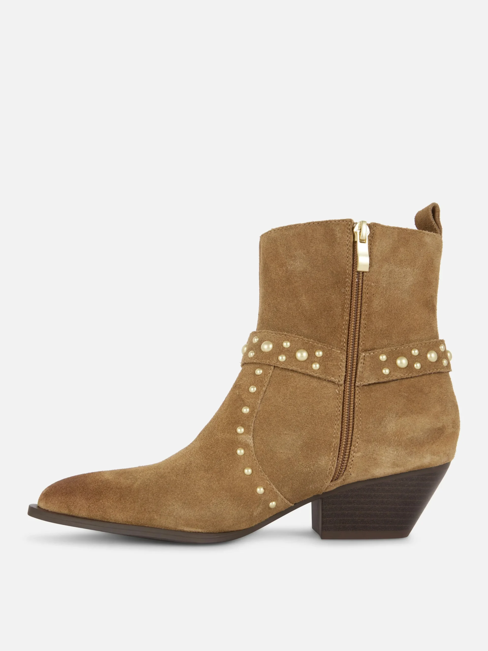 Discount Primark Bottines Cloutées En Suédine Rita Ora Beige