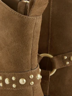 Discount Primark Bottines Cloutées En Suédine Rita Ora Beige