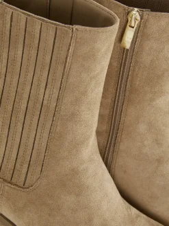 Best Primark Bottines Western à Talons Bas Taupe