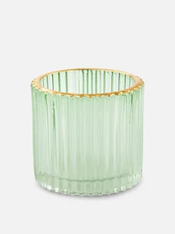 Online Primark Bougeoir Cannelé Pour Bougie Chauffe-plat Vert