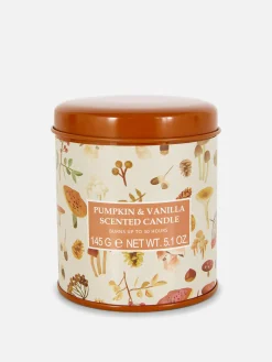 Primark Bougie Parfumée Dans Une Boîte En Fer Décorée Terre de Sienne