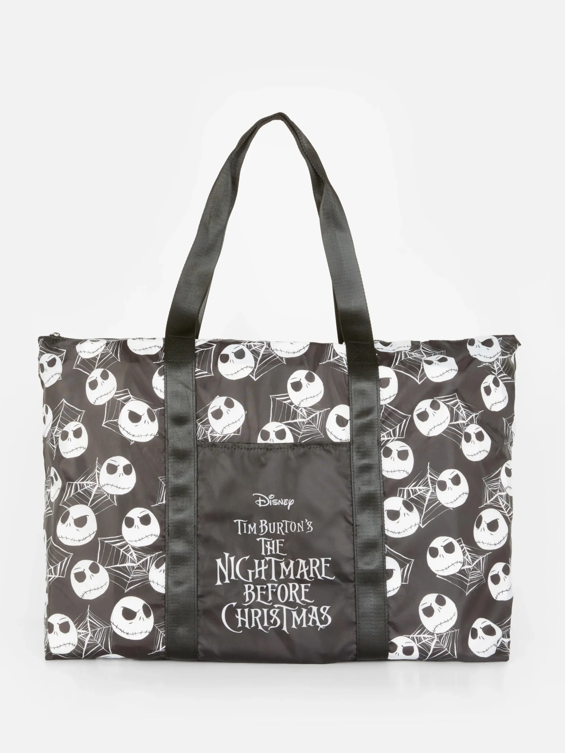 Clearance Primark Cabas Pliable Disney L'Étrange Noël De Monsieur Jack De Tim Burton Noir