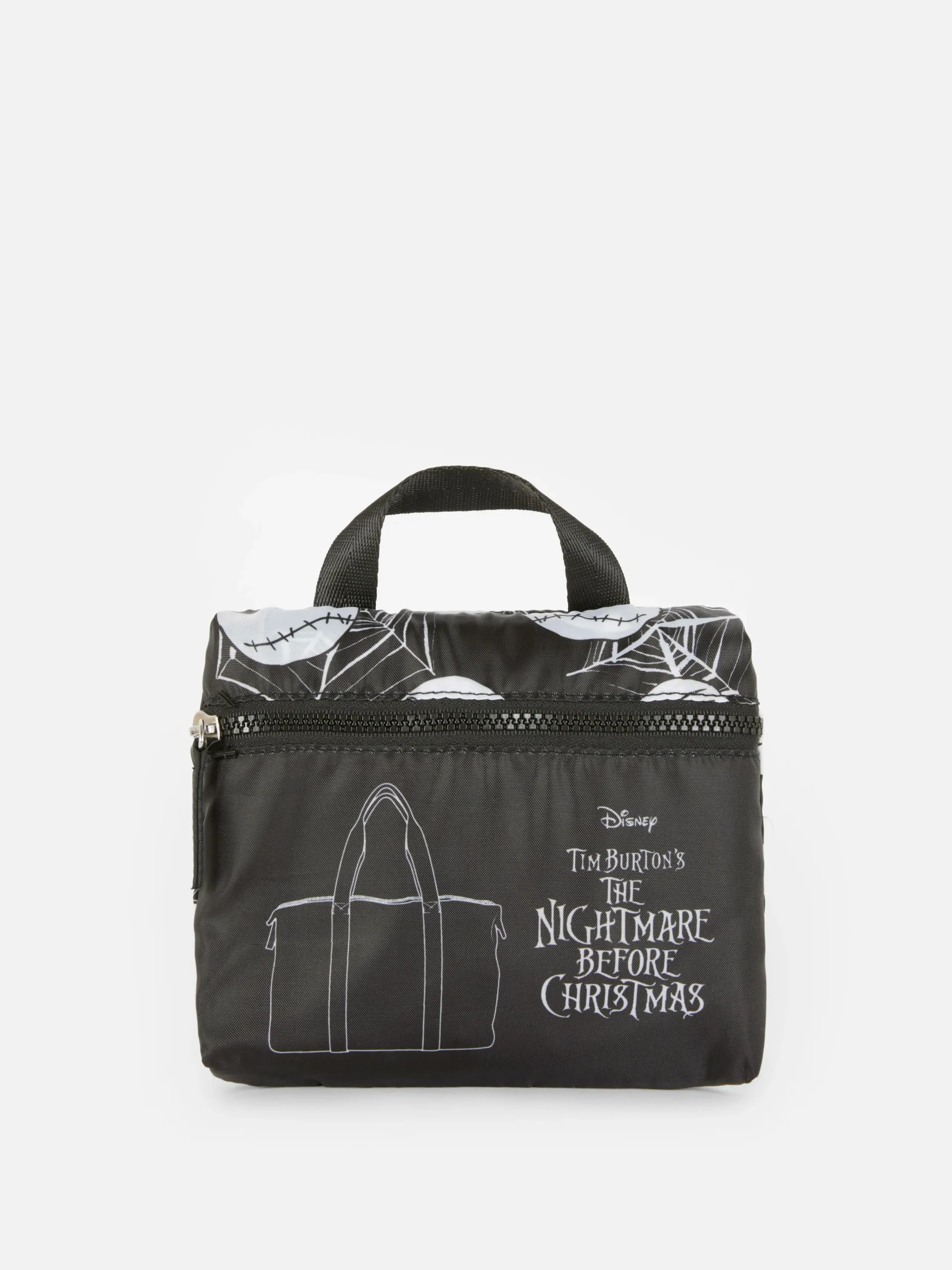 Clearance Primark Cabas Pliable Disney L'Étrange Noël De Monsieur Jack De Tim Burton Noir