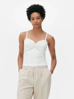 Discount Primark Caraco à Encolure Boutonnée Ivoire