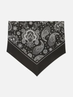 Best Primark Écharpe à Imprimé Cachemire Noir