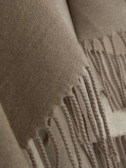 Clearance Primark Écharpe Façon Cape à Pampilles Écru