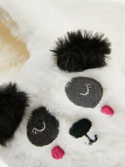 Sale Primark Chaussons Duveteux à Motif Panda Blanc