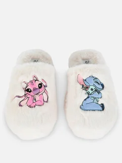 Clearance Primark Chaussons Duveteux Disney Lilo & Stitch Beige