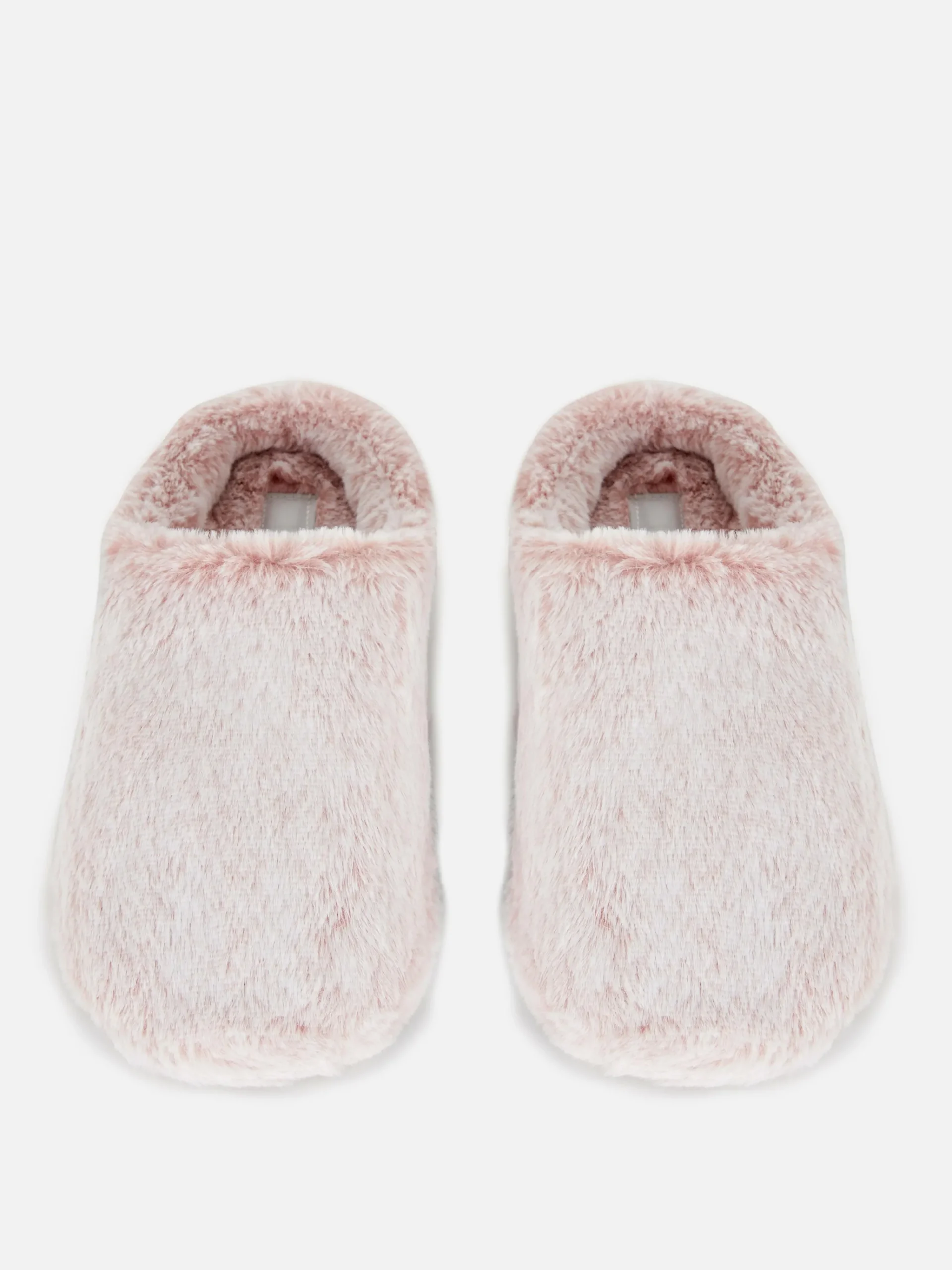 New Primark Chaussons En Fausse Fourrure Rose