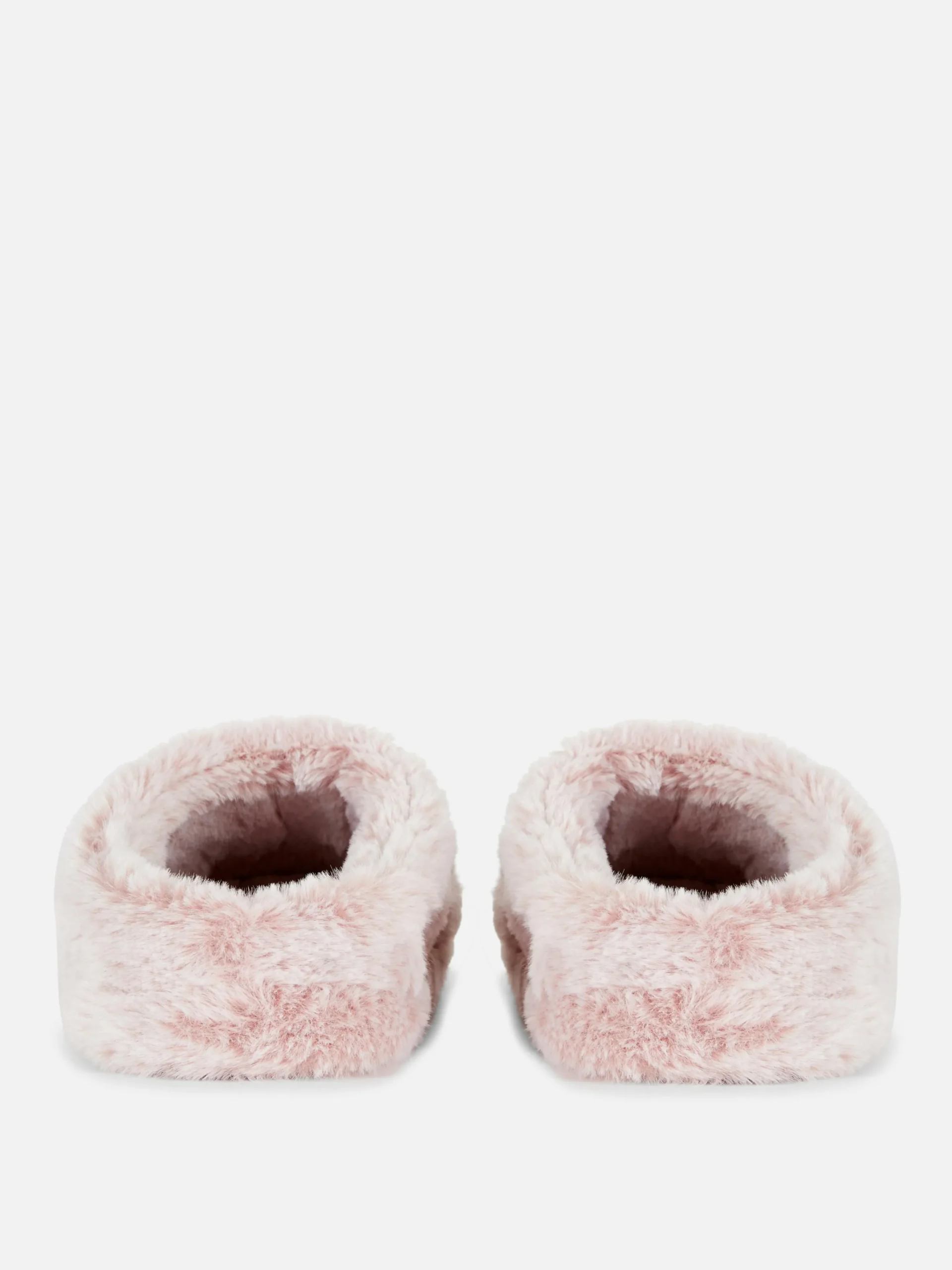 New Primark Chaussons En Fausse Fourrure Rose