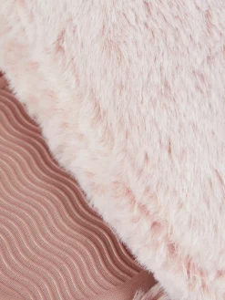 New Primark Chaussons En Fausse Fourrure Rose