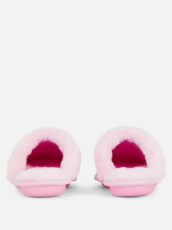 New Primark Chaussons En Suédine Rose