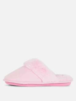 New Primark Chaussons En Suédine Rose