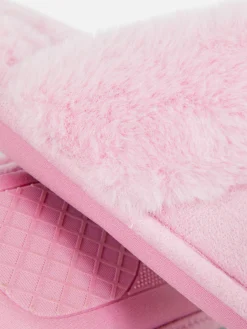 New Primark Chaussons En Suédine Rose