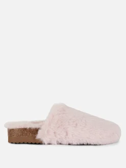 Primark Chaussons Mules Duveteux Rose