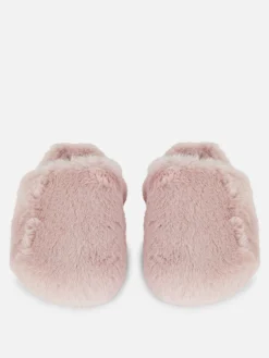 Primark Chaussons Mules Duveteux Rose