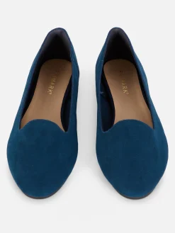 Outlet Primark Chaussons-ballerines En Suédine Bleu marine