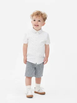 Sale Primark Chemise à Manches Courtes Et Motifs Blanc