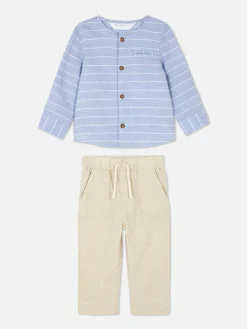 Best Primark Chemise à Manches Longues Et Pantalon à Cordon Grège