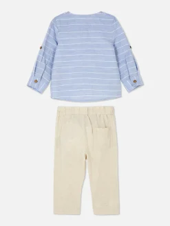 Best Primark Chemise à Manches Longues Et Pantalon à Cordon Grège