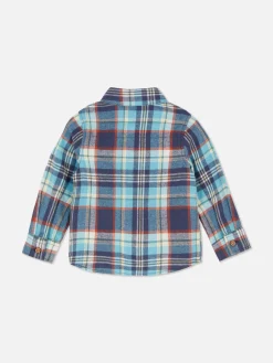 Clearance Primark Chemise à Manches Longues à Carreaux Bleu