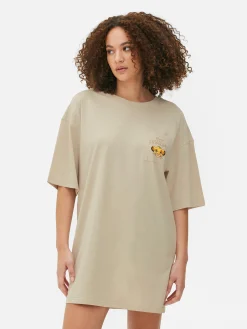 Hot Primark Chemise De Nuit à Poche Disney Le Roi Lion Taupe