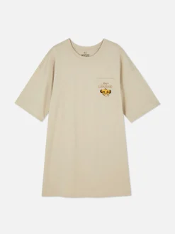 Hot Primark Chemise De Nuit à Poche Disney Le Roi Lion Taupe