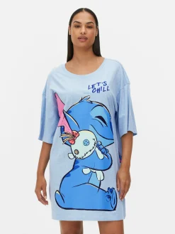 Best Primark Chemise De Nuit Disney Stitch Et Souillon Bleu clair