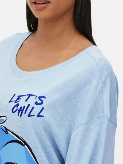 Best Primark Chemise De Nuit Disney Stitch Et Souillon Bleu clair
