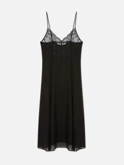 Online Primark Chemise De Nuit En Maille Et Dentelle Noir