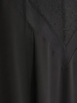 Online Primark Chemise De Nuit En Maille Et Dentelle Noir