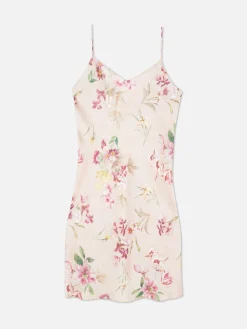 Hot Primark Chemise De Nuit En Satin Floral Rose