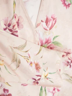 Best Primark Chemise De Nuit En Satin Floral à Encolure En V Rose