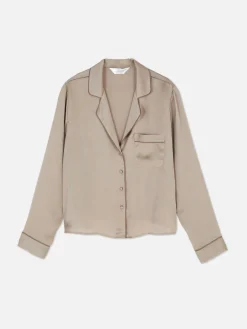 Clearance Primark Chemise De Pyjama En Satin Moka