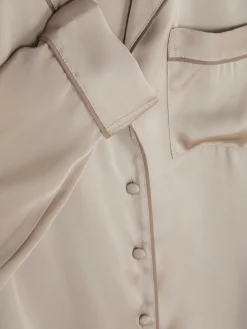 Clearance Primark Chemise De Pyjama En Satin Moka