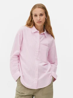 Best Primark Chemise Oxford à Rayures Rose