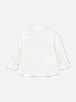 Outlet Primark Chemise Texturée à Manches Longues Blanc